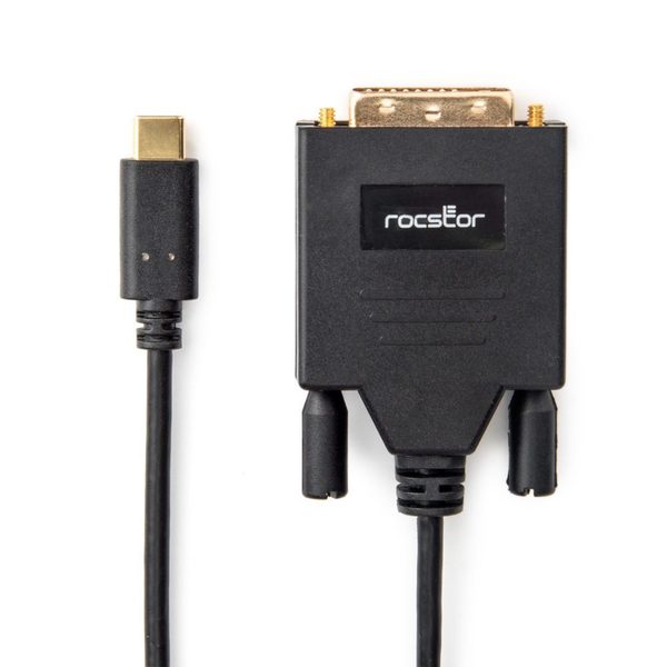 Rocstor Usb-C To Dvi Cable M/M - Dual Link 256 Y10C205-B1